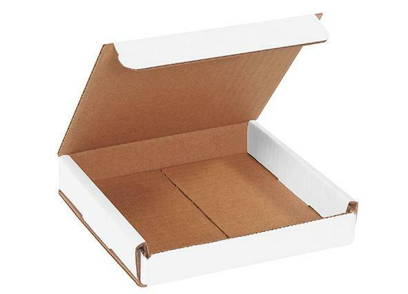 Many Sizes PICK FROM White Cartons Folding Corrugated Mailers 50 100 200 PACKS