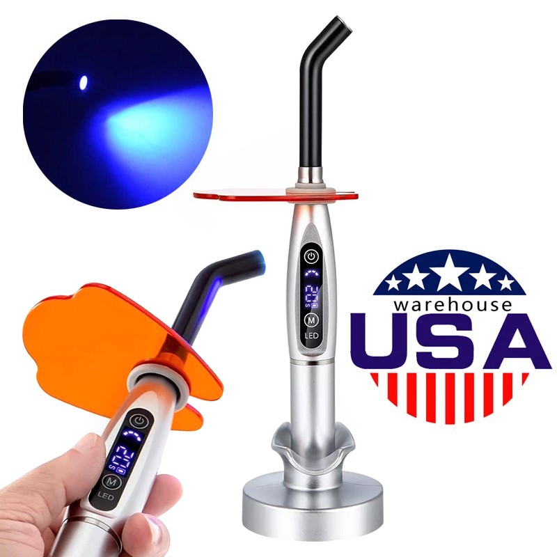 Dental LED Cure Curing Light Lamp 2000mw 5W Tool Resin Cure Cordless Wireless