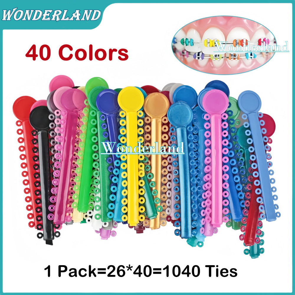 Dental Orthodontic Elastic Ligature Ties Rubber Bands For Bracket Brace USA