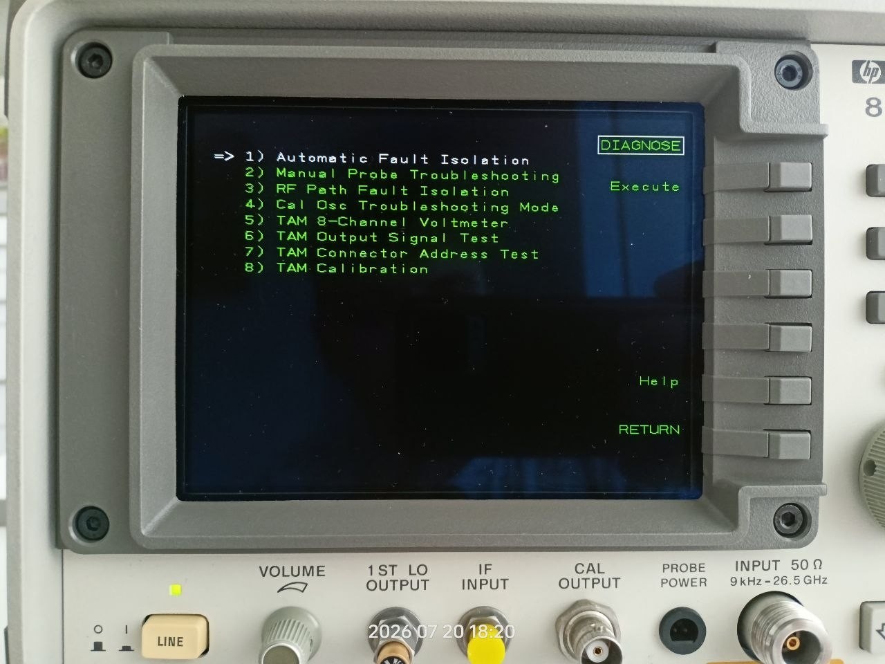 HP Agilent 85629B Test and Adjustment Module