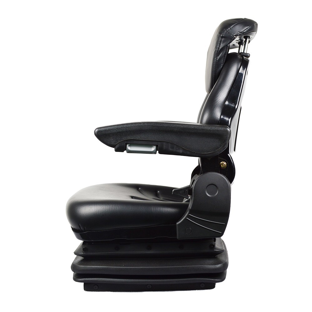 Forklift Tractor Seat Suspension Adjustable Backrest Armrest Safety Belt NEW