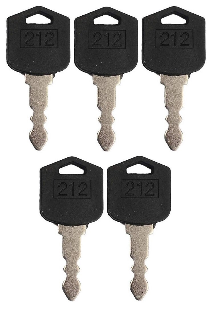 (5) Ignition Keys For Doosan Daewoo Forklift D25 D35 G25 G35 # 212, D554212