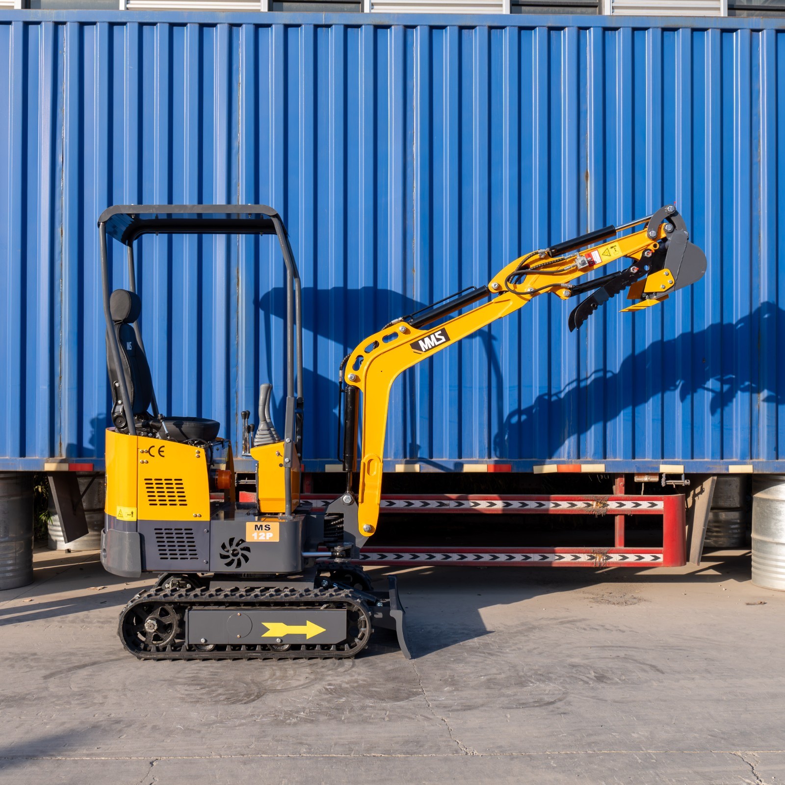 1.4Ton Mini Hydraulic Excavator With Swing Boom B&S EPA Engine Mini Digger