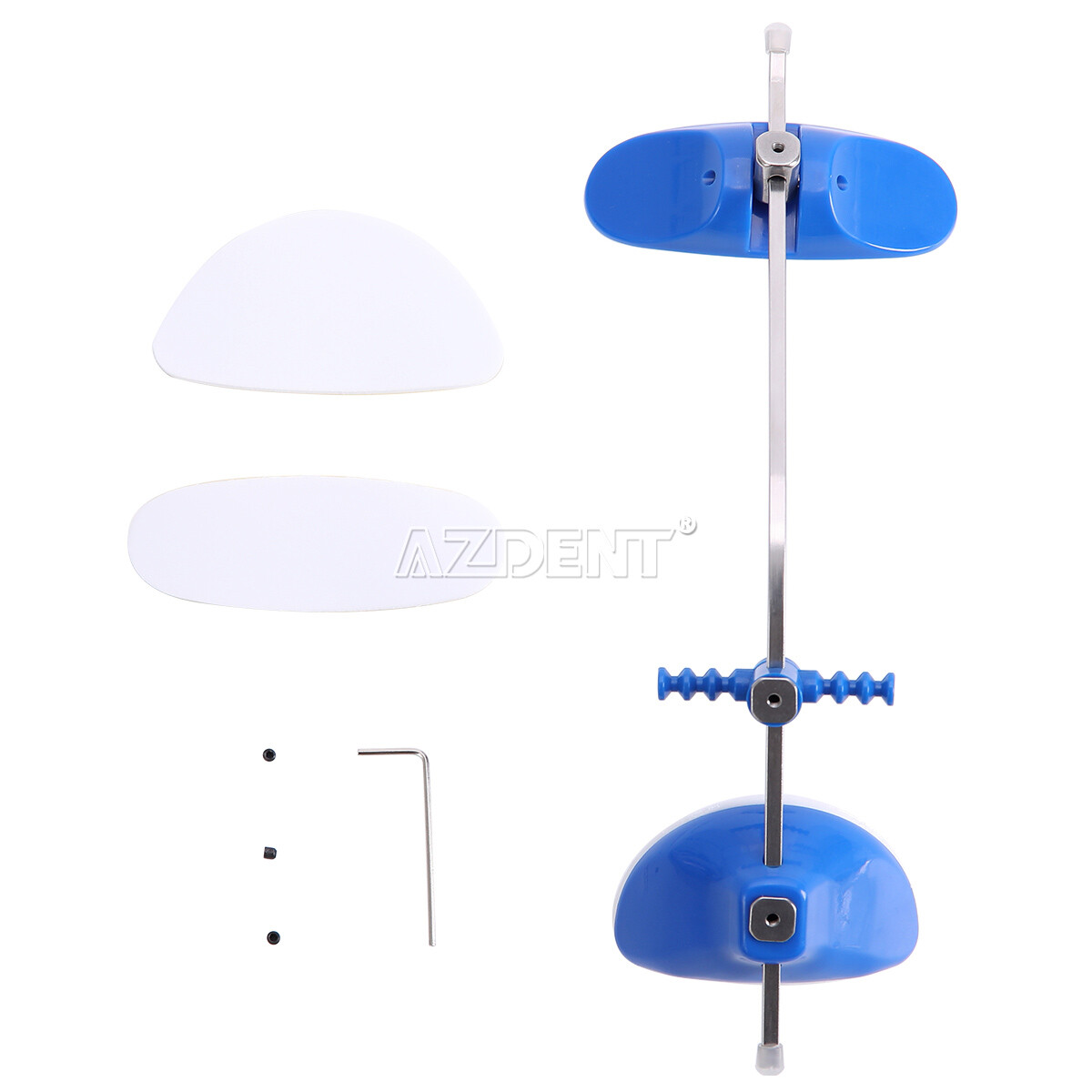 Dental Adjustable Orthodontic Forward Reverse Pull Headgear Single Pole Blue/Red