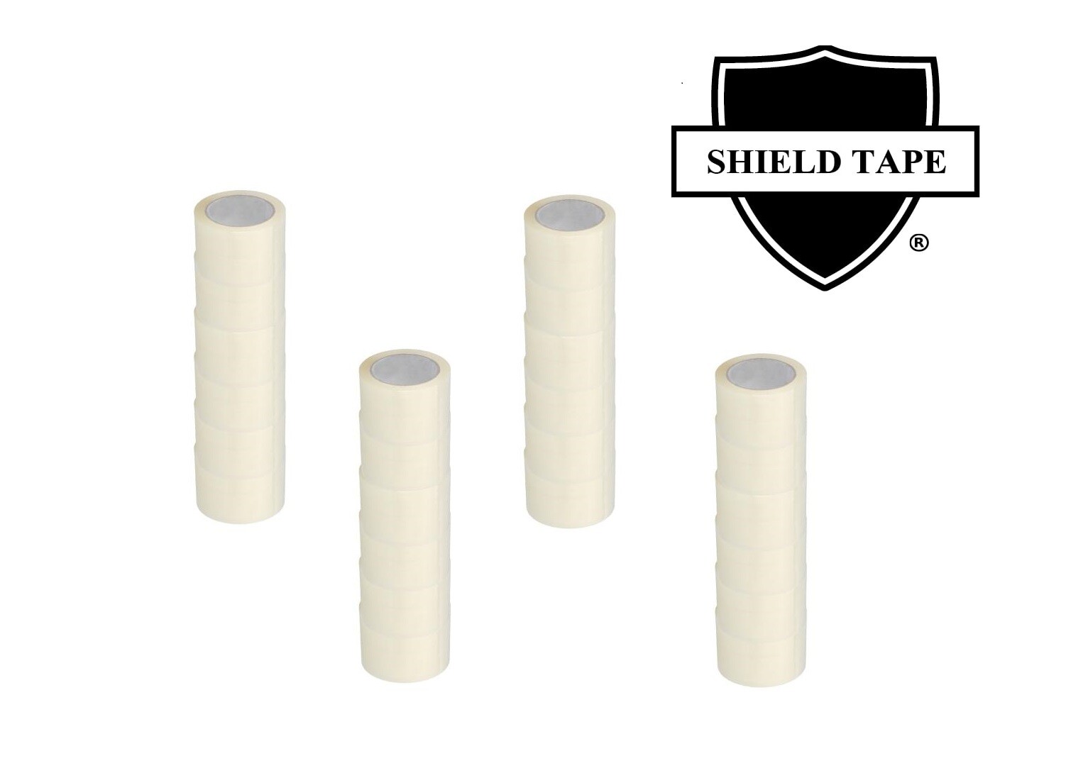 Clear Packing Sealing Tape, 3″x110 Yards, 24 Rolls, 2.5 Mil, Dispenser Refill