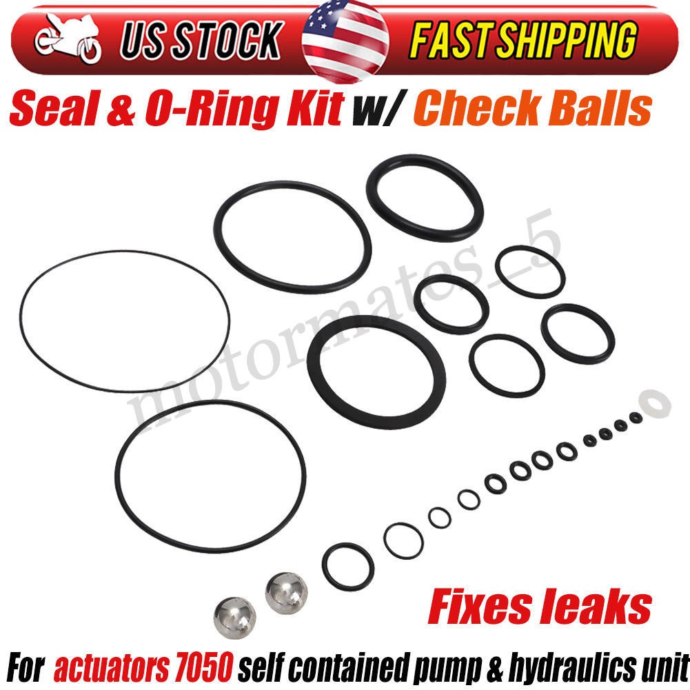 Complete Hydraulic Seal and O-Ring Kit with Check Balls for 7050 Actuator Repair
