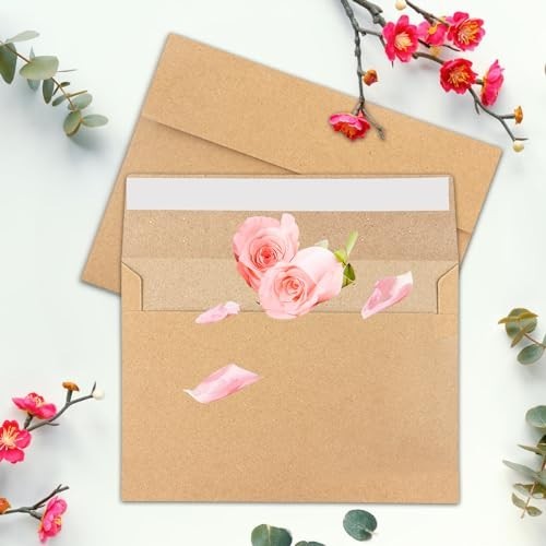 50 Pack Kraft Envelopes 4 X 6 Inch Brown Envelopes,A4 Envelopes, Card Envelopes,