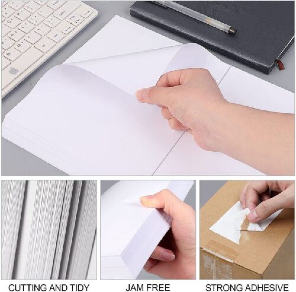 8.5″x5.5″ Shipping Labels Self Adhesive 2 Per Sheet for Laser & Inkjet Printers