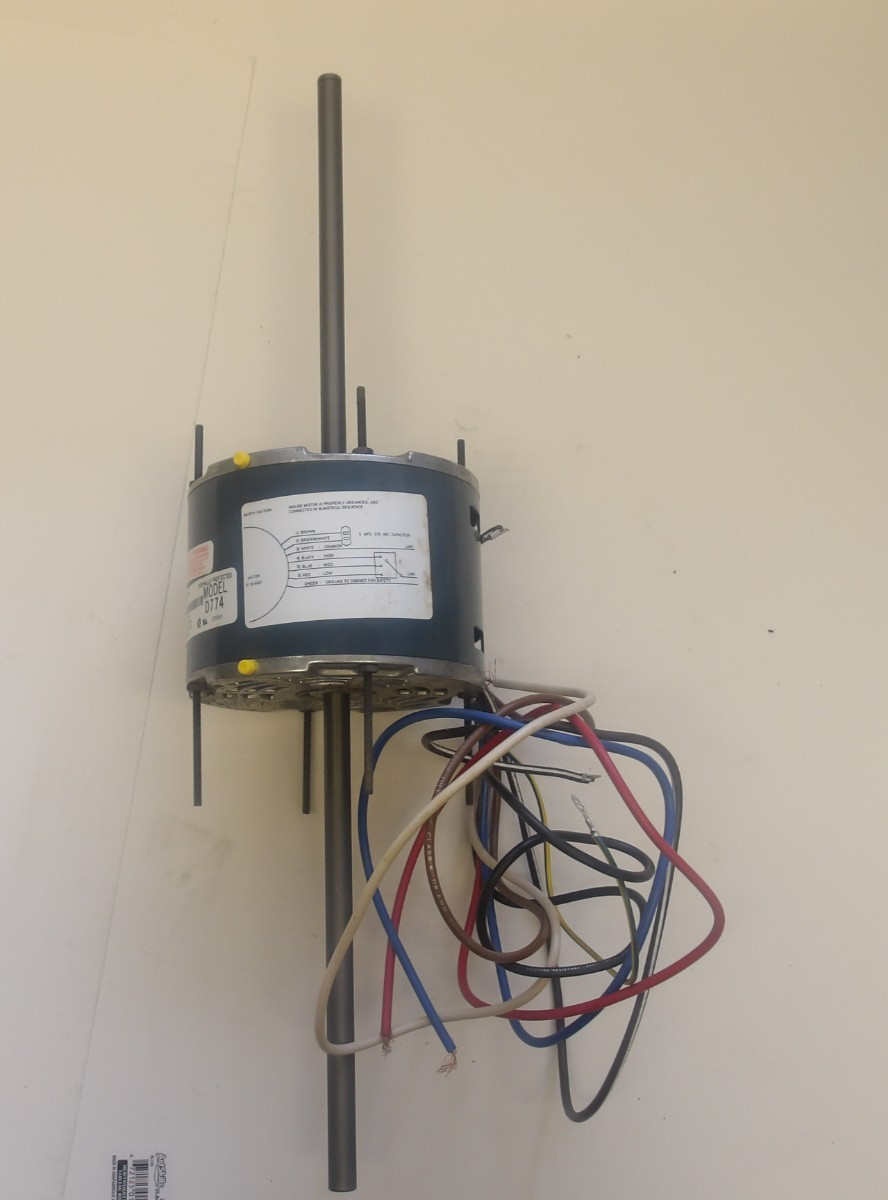 FASCO P/N: D774 CONDENSER FAN MOTOR MULTI RATING 1625 RPM PSC 3 SPEED