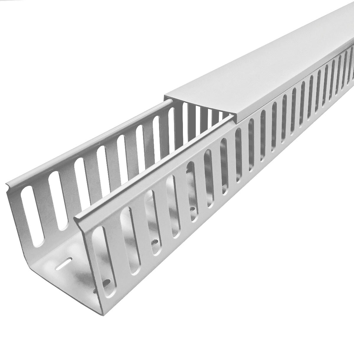 Electriduct PVC Closed Slot Wire Duct Raceway – Size and Color Options