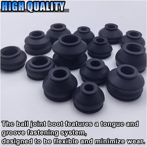 14PCS Automotive Tie Rod End Boots, Ball Joint Rubber Tie Rod Boot, Car Suspensi