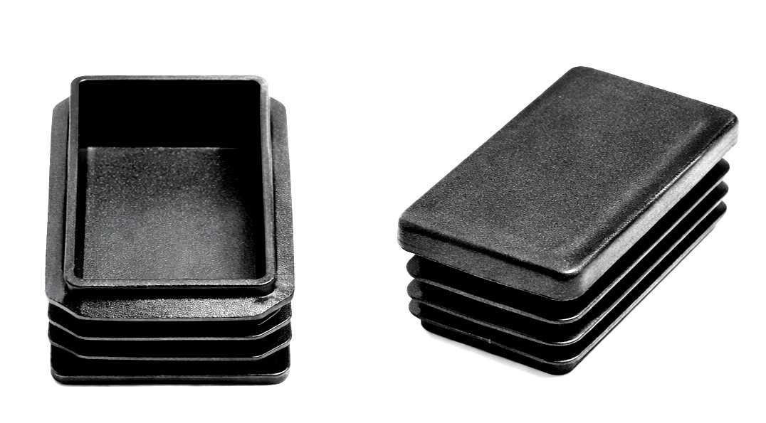 2″ X 4″ Rectangle Tubing End Plug Rectangular Plug Cap 2 Plugs per Package
