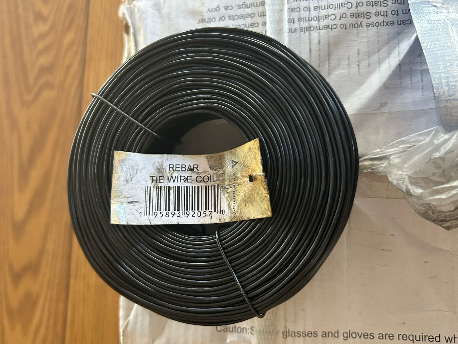 Lot of 5 x 3.5 lbs Black Annealed Rebar Tie Wire 16.5 Gauge, (1,650ft)