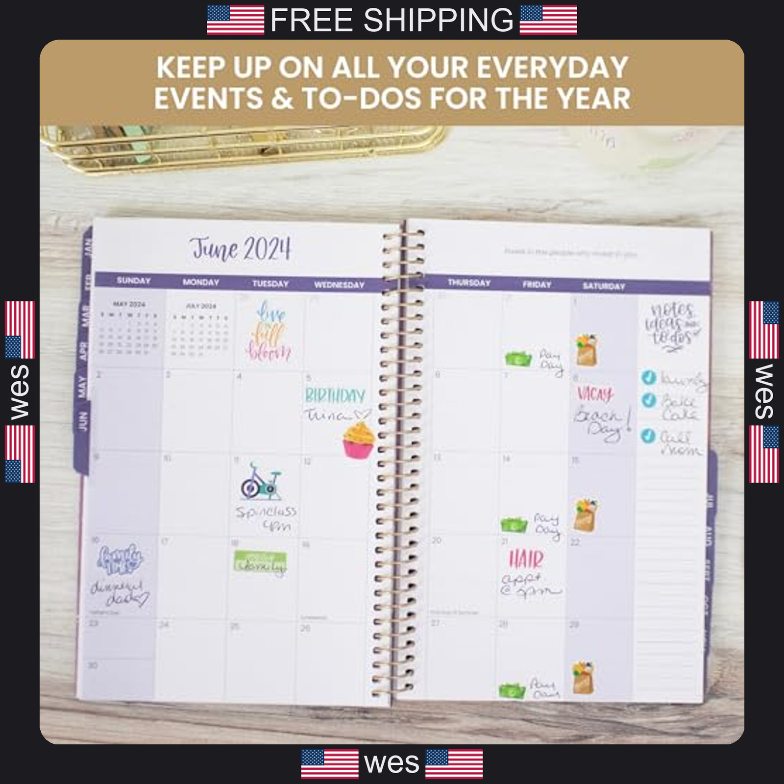 Bloom Daily Planners Newly Improved Classic Planner Sticker Sheets – Variety