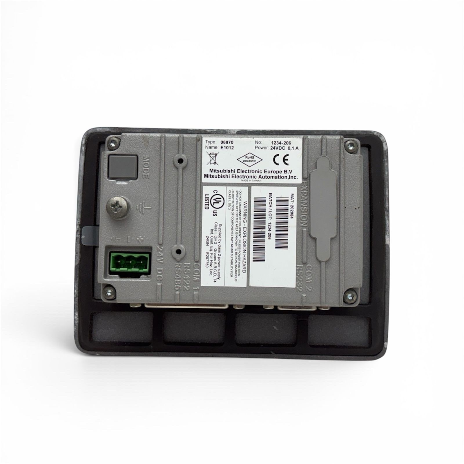 Mitsubishi Beijer E1012 HMI Operator Panel Type 06870