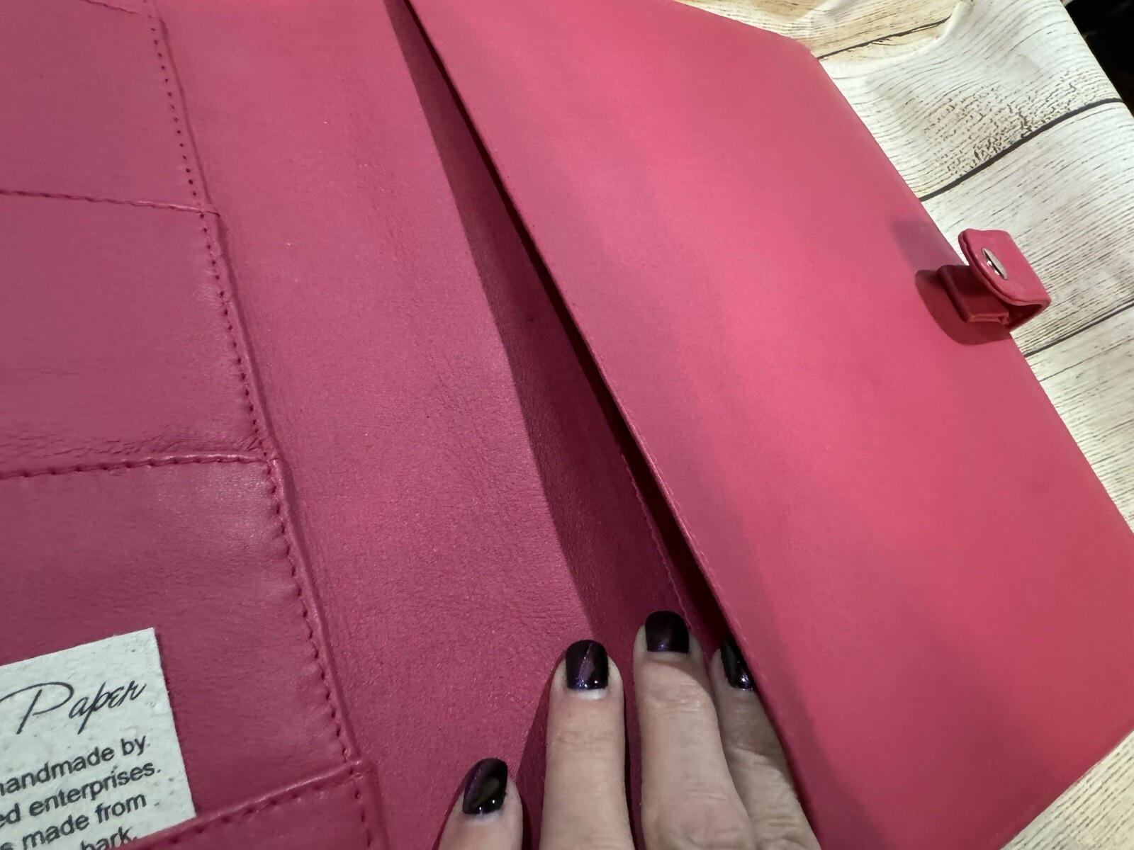 Cocoa Paper 8.5″ x 11″ Faux Leather Planner Cover Folio Bloom Daily Pink Teal T9