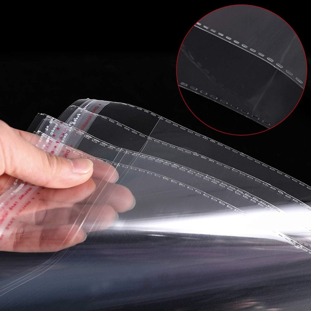 100pcs Resealable Clear Bags Plastic Opp Cello Merchandise Poly Bags Any Size