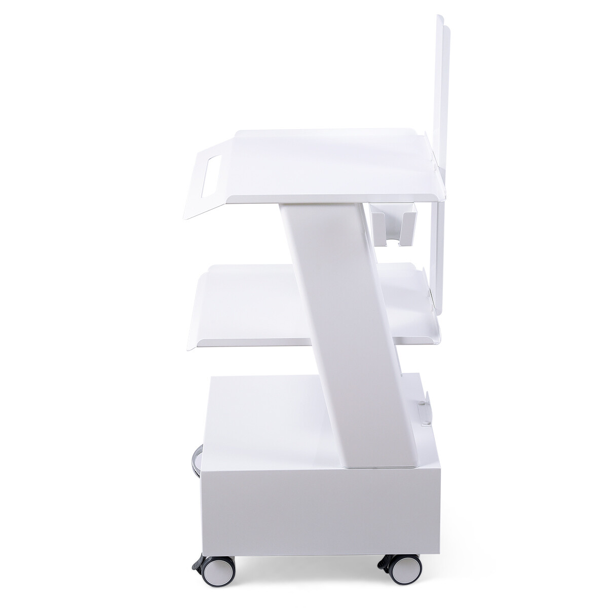 Medical Dental Lab Trolley Cart Intraoral Scanner Mobile Cart Clinic Laptop Rack
