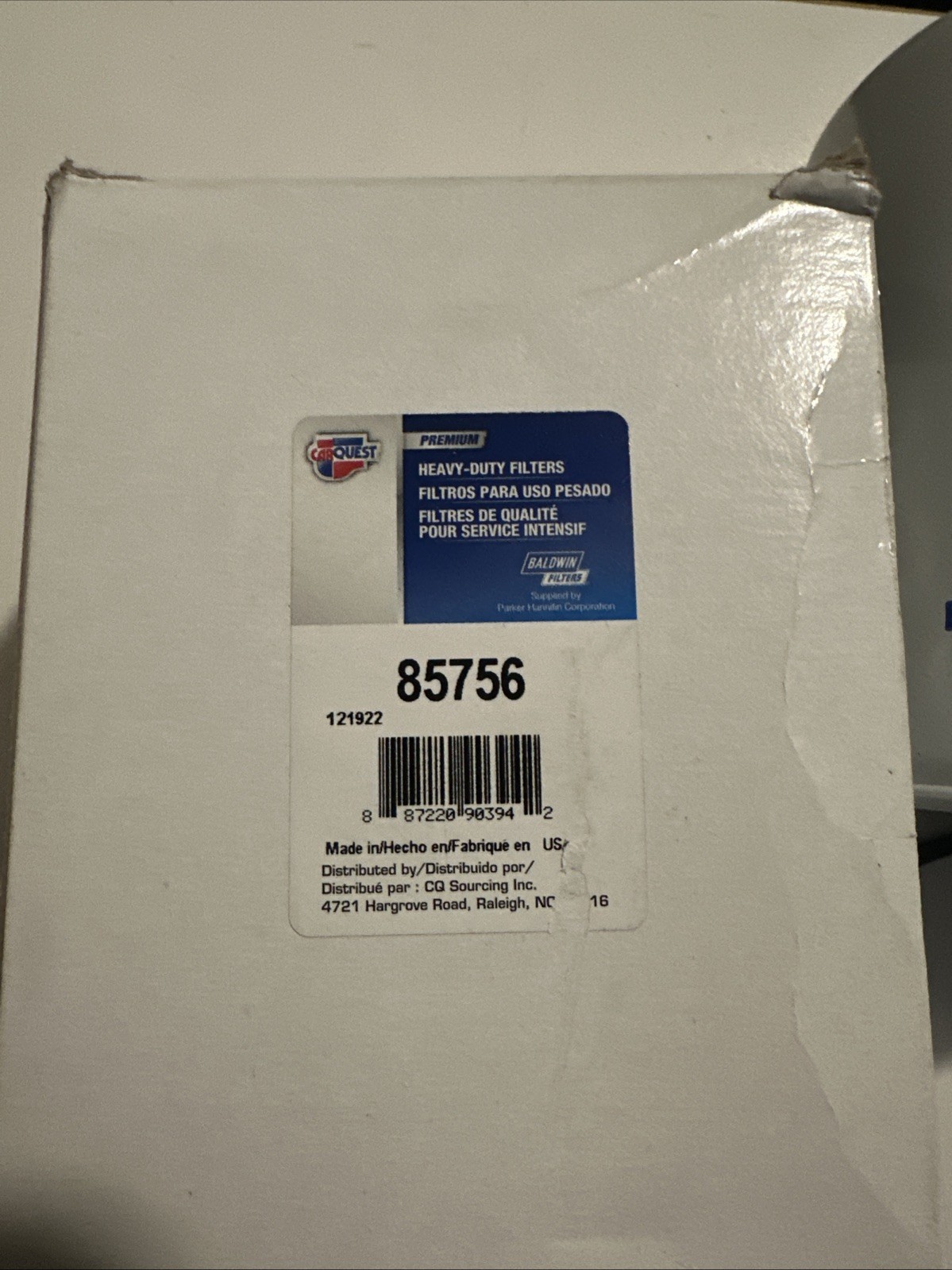 Carquest Premium HD Hydraulic Filter 85756