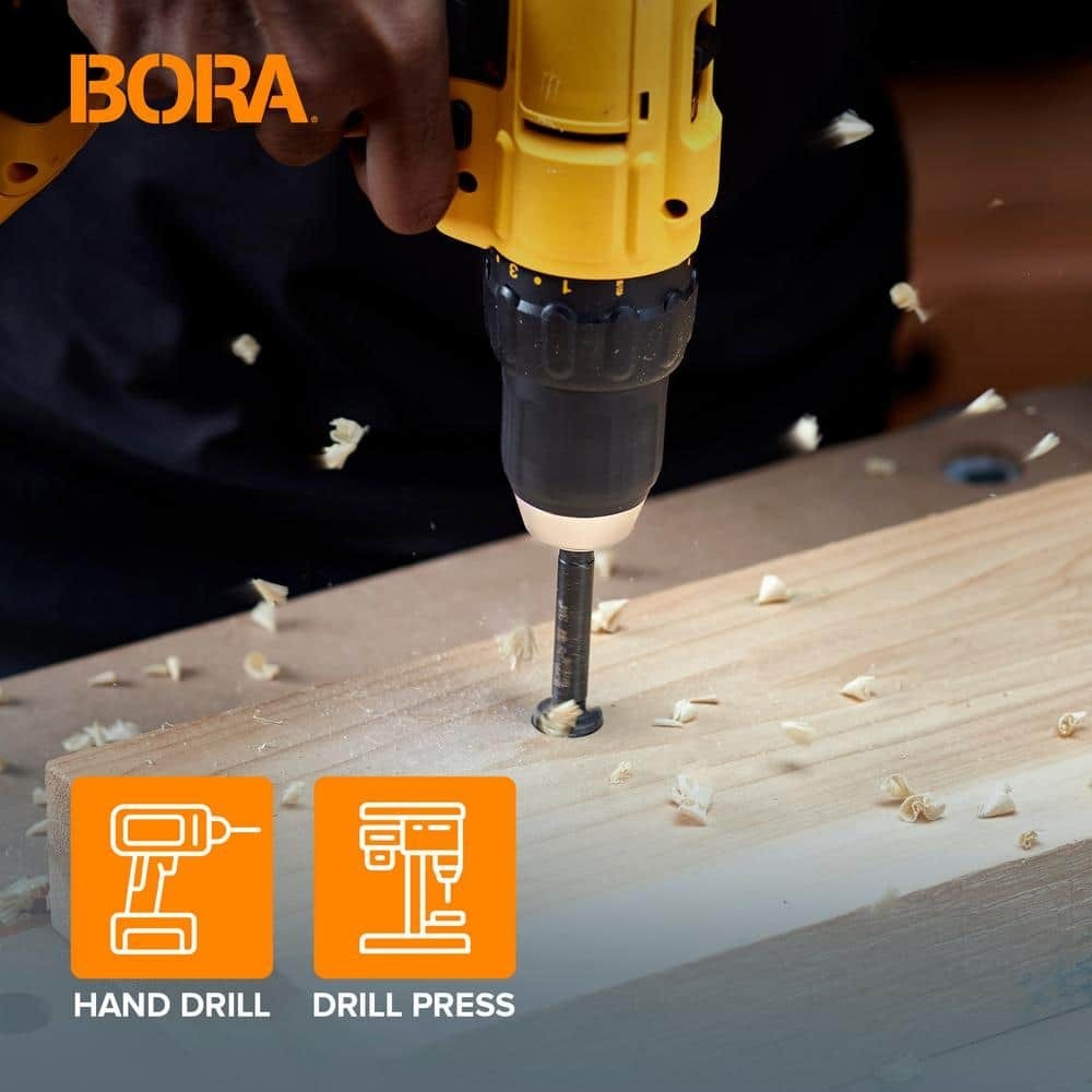 BORA Tempest Forstner Drill Bit Set -1/4″ to 2-1/8″ – Precision Bits by Fisch