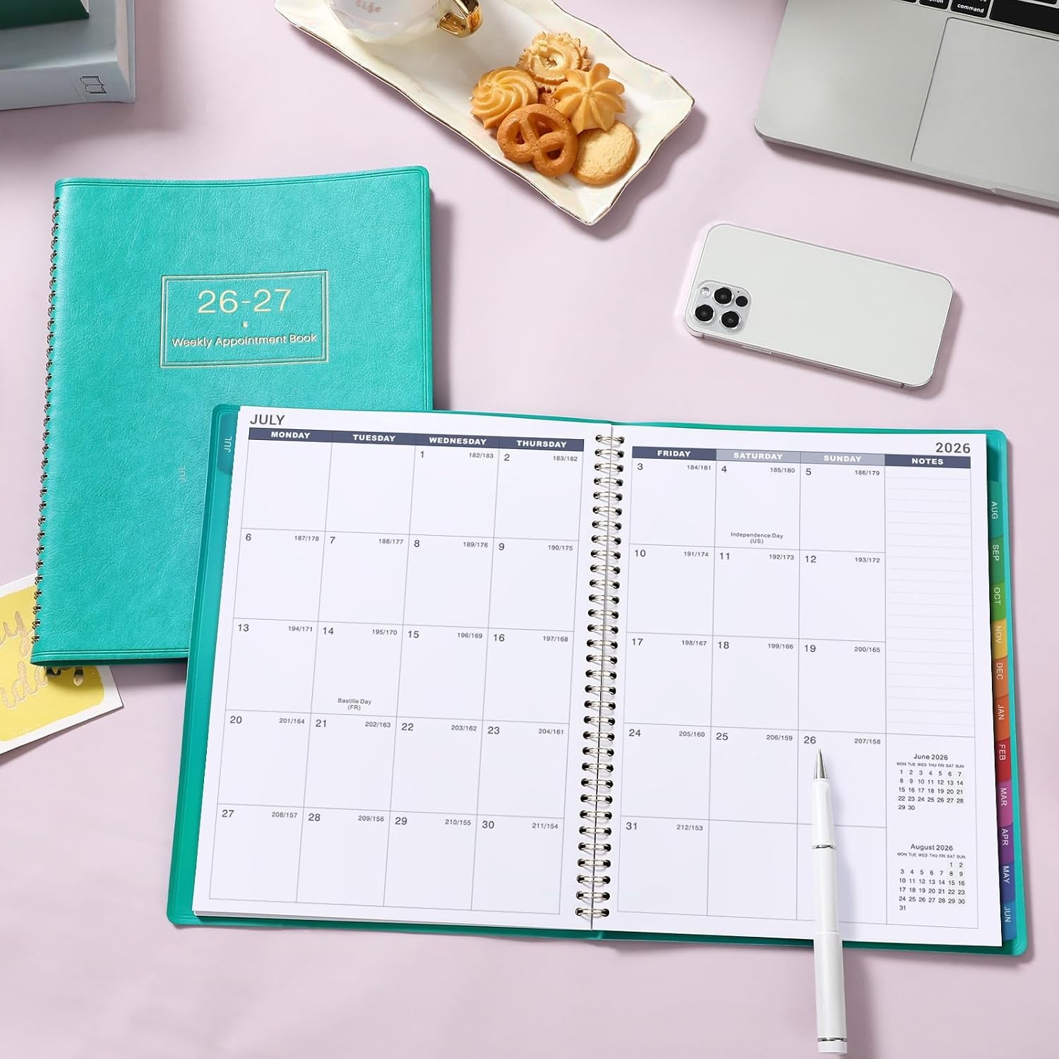 Weekly Appointment Book & Planner -2027 – Large -2027 Daily Hourly Planner,