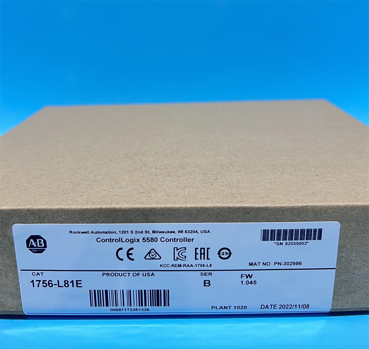 1756-L81E /B ControlLogix Logix5580 Processor 3MB New Sealed
