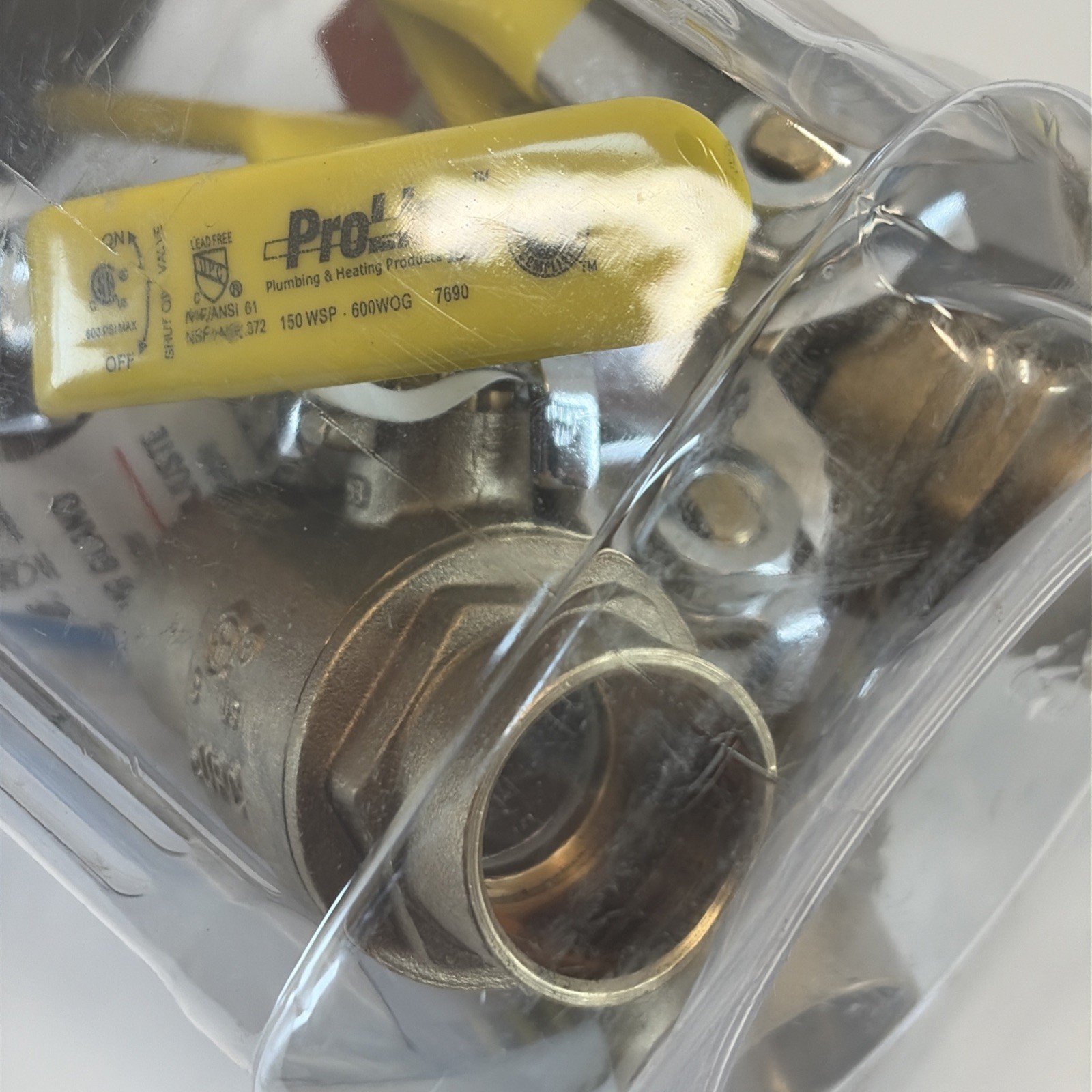 4 ProLine Series 3/4 in. Brass Full Port Ball Valve SWT x SWT 4-Pack 107-854J4