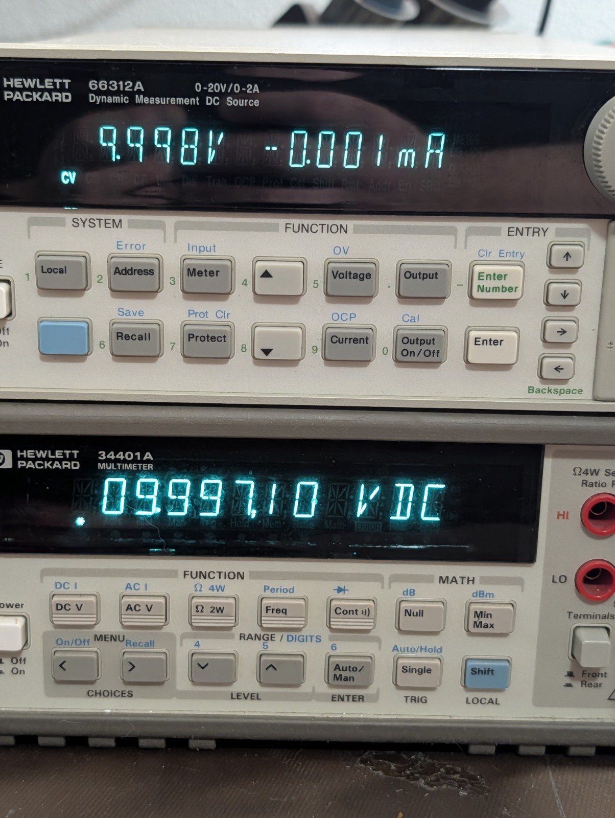 HP/Agilent 66312A Dynamic Measurement DC Source – 20V 2A 40W – Good Condition!