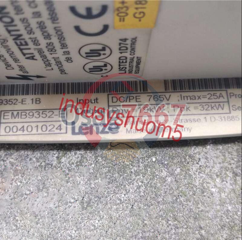 Used One Lenze Inverter EMB9352-E