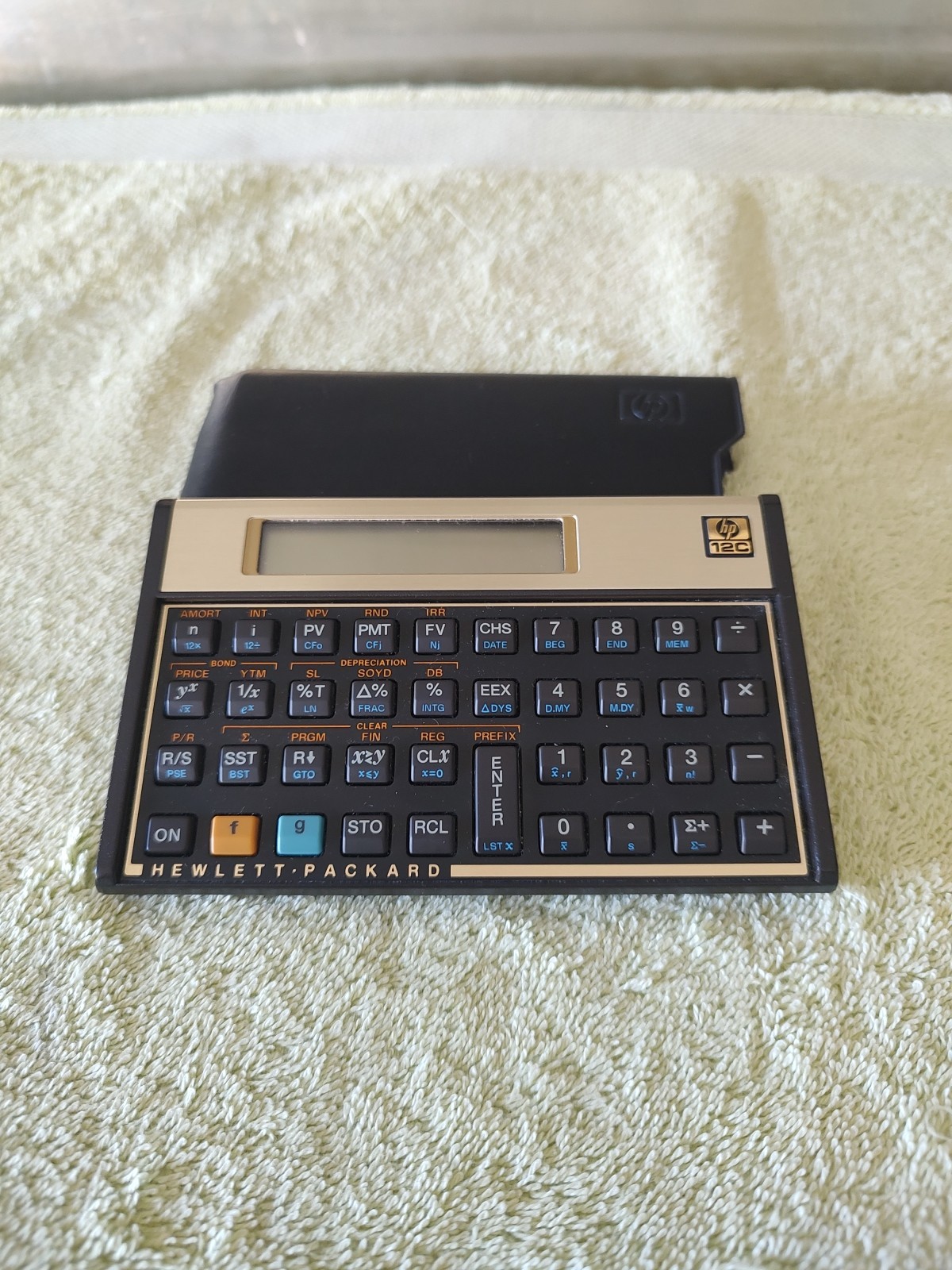 Vintage HP 12C Financial Calculator Original Cover Made in Malaysia Tested