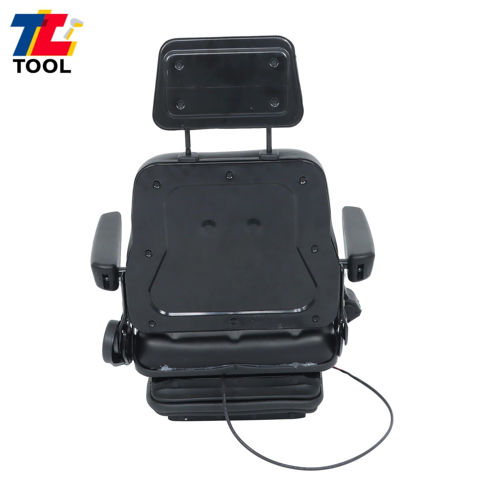 Forklift Tractor Seat Suspension Adjustable Backrest Armrest Safety Belt