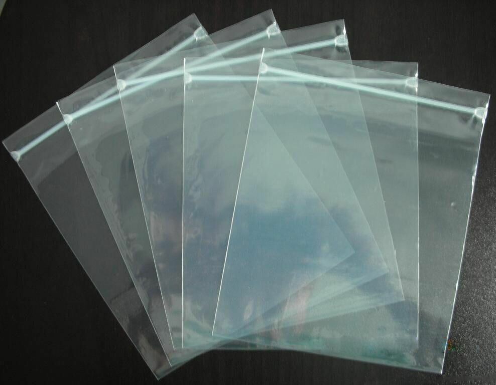 Clear Reclosable Zip Top Lock Poly Bags 2 Mil Plastic Seal Zipper Baggies Mini