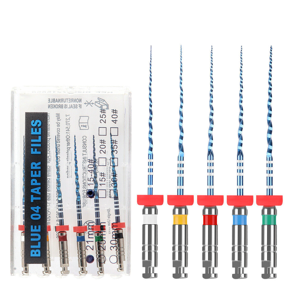 Dental Niti Files Endo V Blue Engine Use Root Canal Rotary Files 21mm /25mm