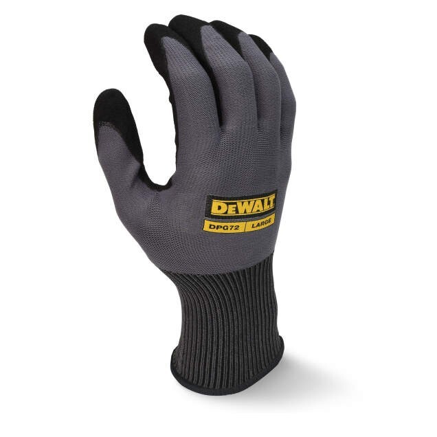 5 Pack! DEWALT DPG72 Flexible Durable Grip Work Glove (5 Pairs) SM,M,LG,XL,XXL
