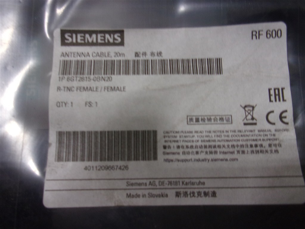 Siemens Simatic RF650R RFID Reader 6GT2811-6AB20-1AA0 SEE NOTES