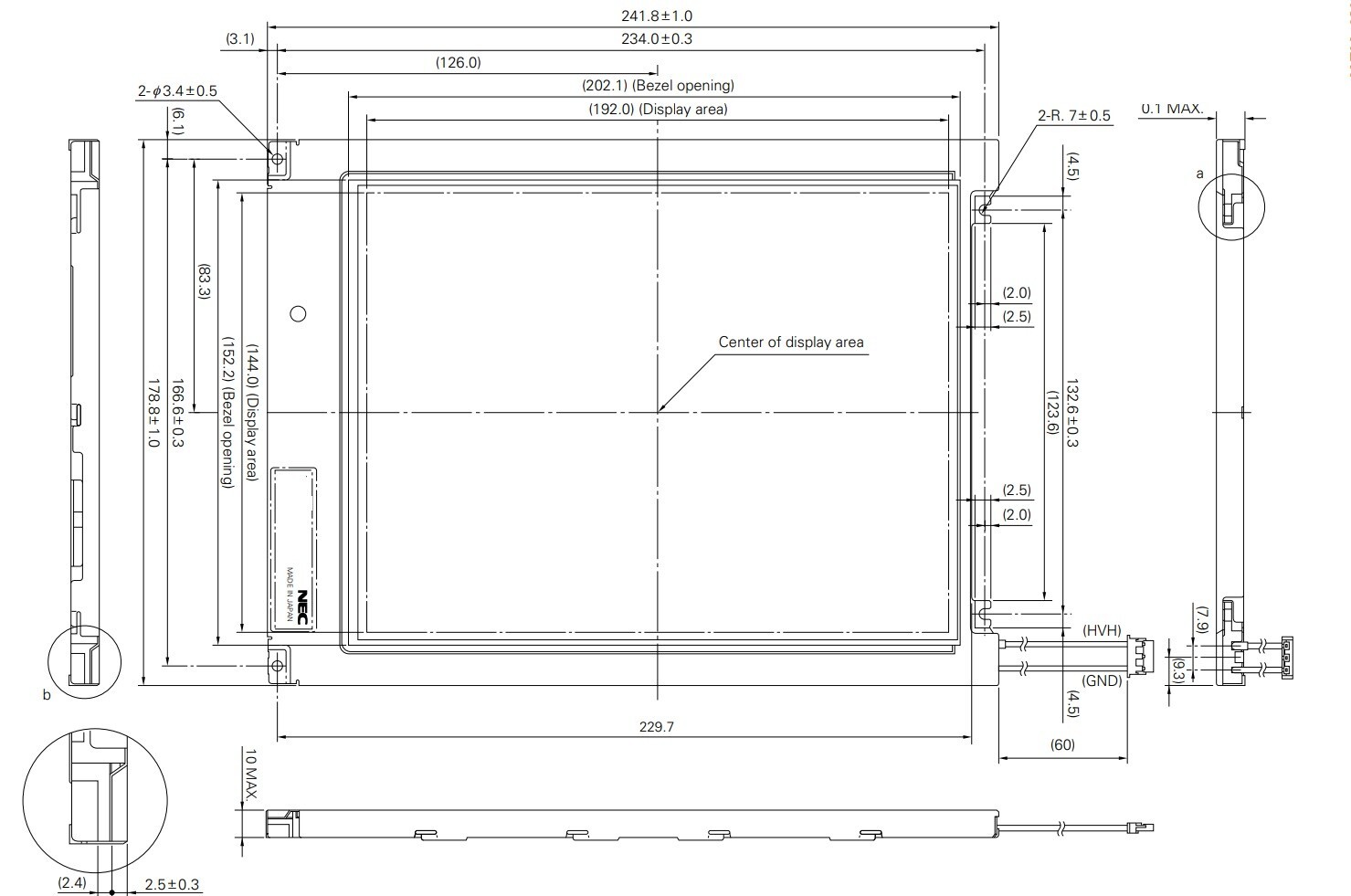 HLD0909-010050 Replacement LCD of libeherr liccon1( by FEDEX, 1 year warranty)
