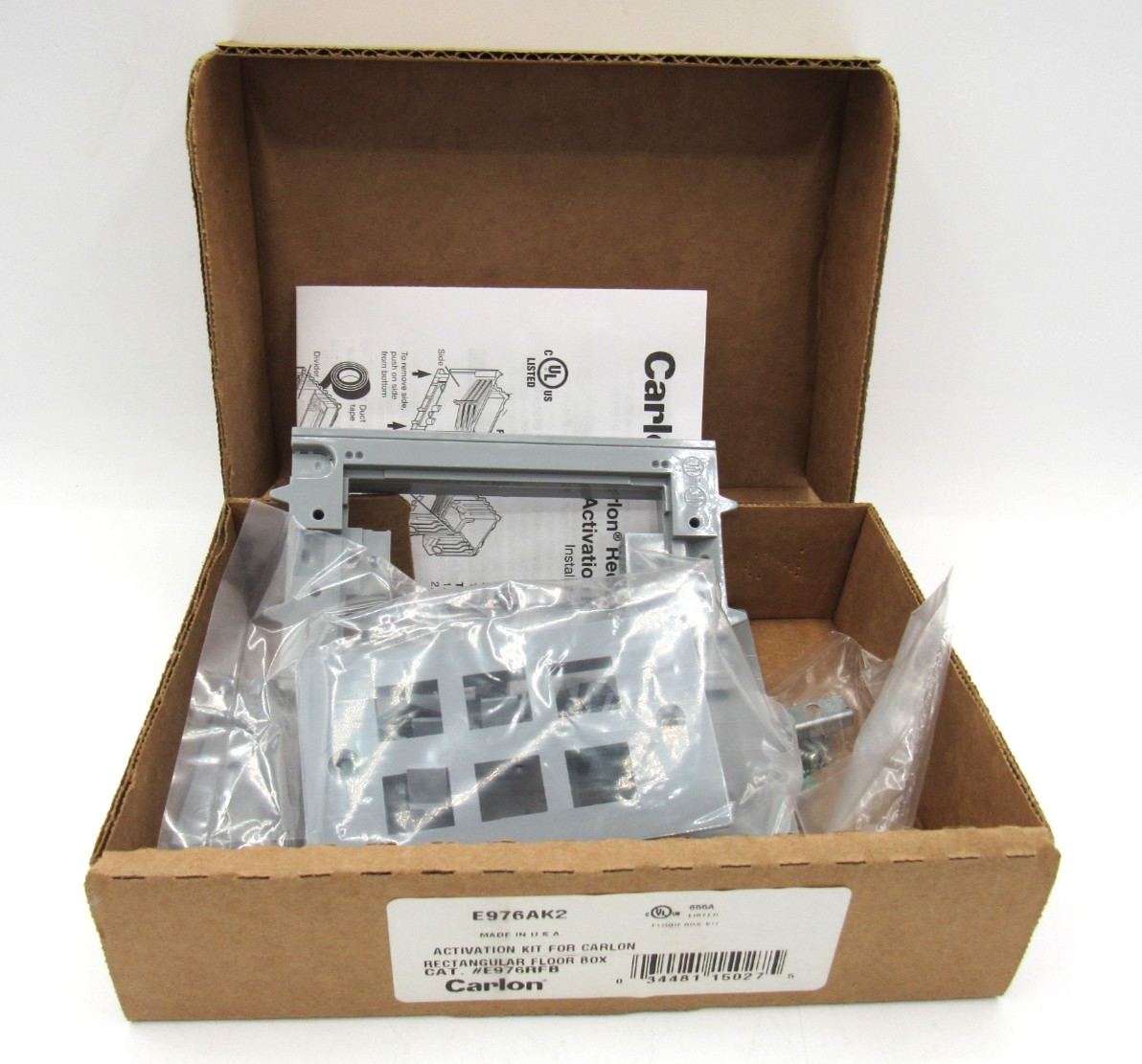 NEW Carlon E976AK2 Rectangular Floor Box Activation Kit