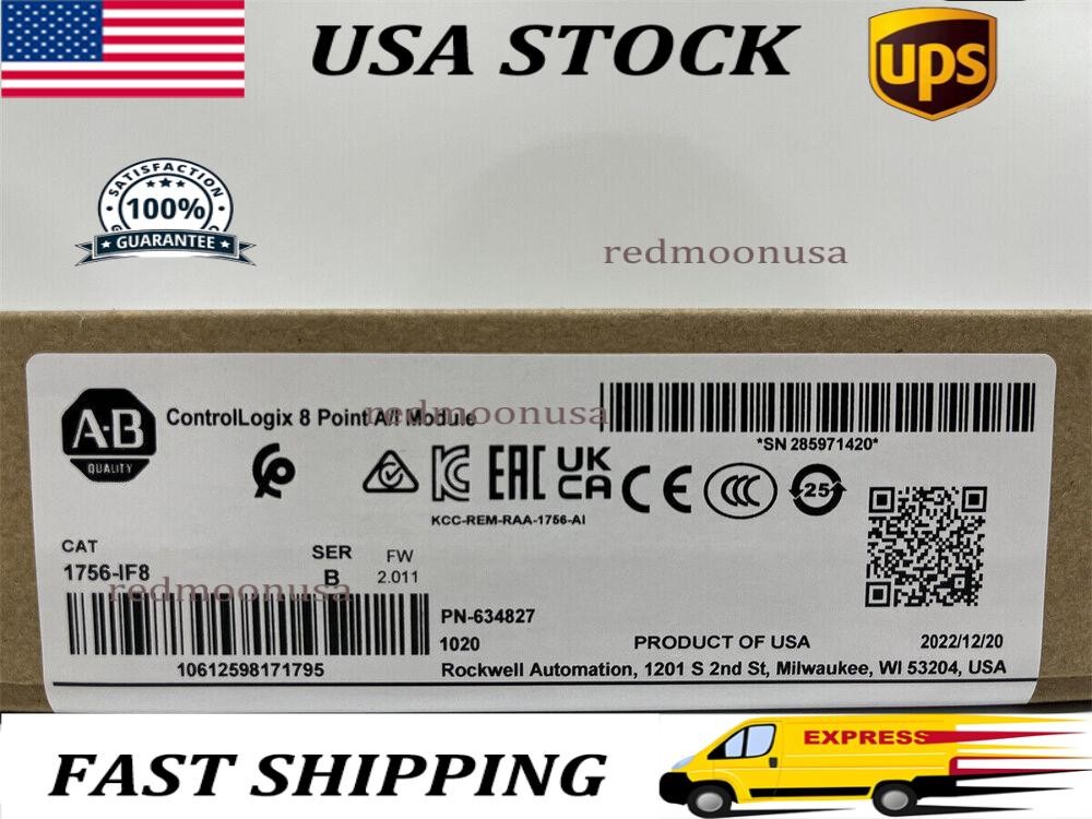 nEW IN BOX Allen-Bredley 1756-IF8 Ser A ControlLogix 8 Point A/I Module 1756IF8