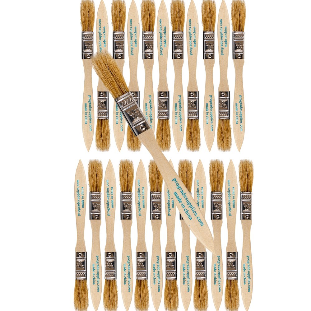 24 Pack – 1/2″ Chip Brushes for Paints, Stains, Varnishes, Glues & Gesso