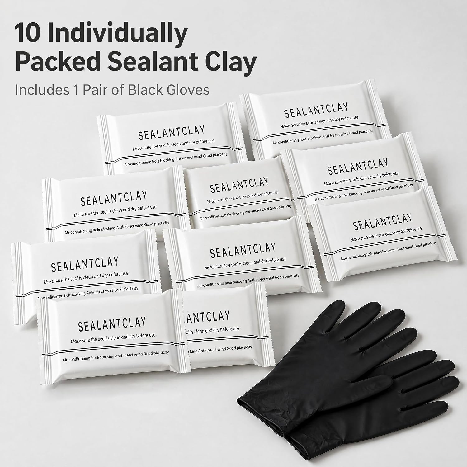 Waterproof Sealant Clay Moldable Plumber Putty Wall Repair Kit 10 Pcs