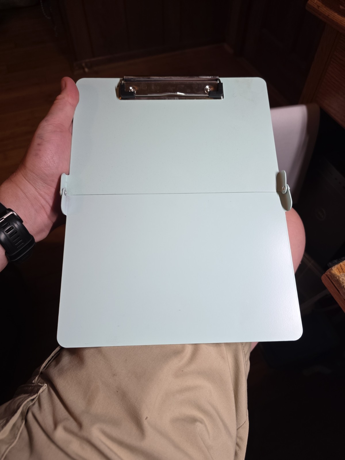 Whitecoat Clipboard Light Green Nursing Edition Aluminum 8.5 x 11 Bi Fold
