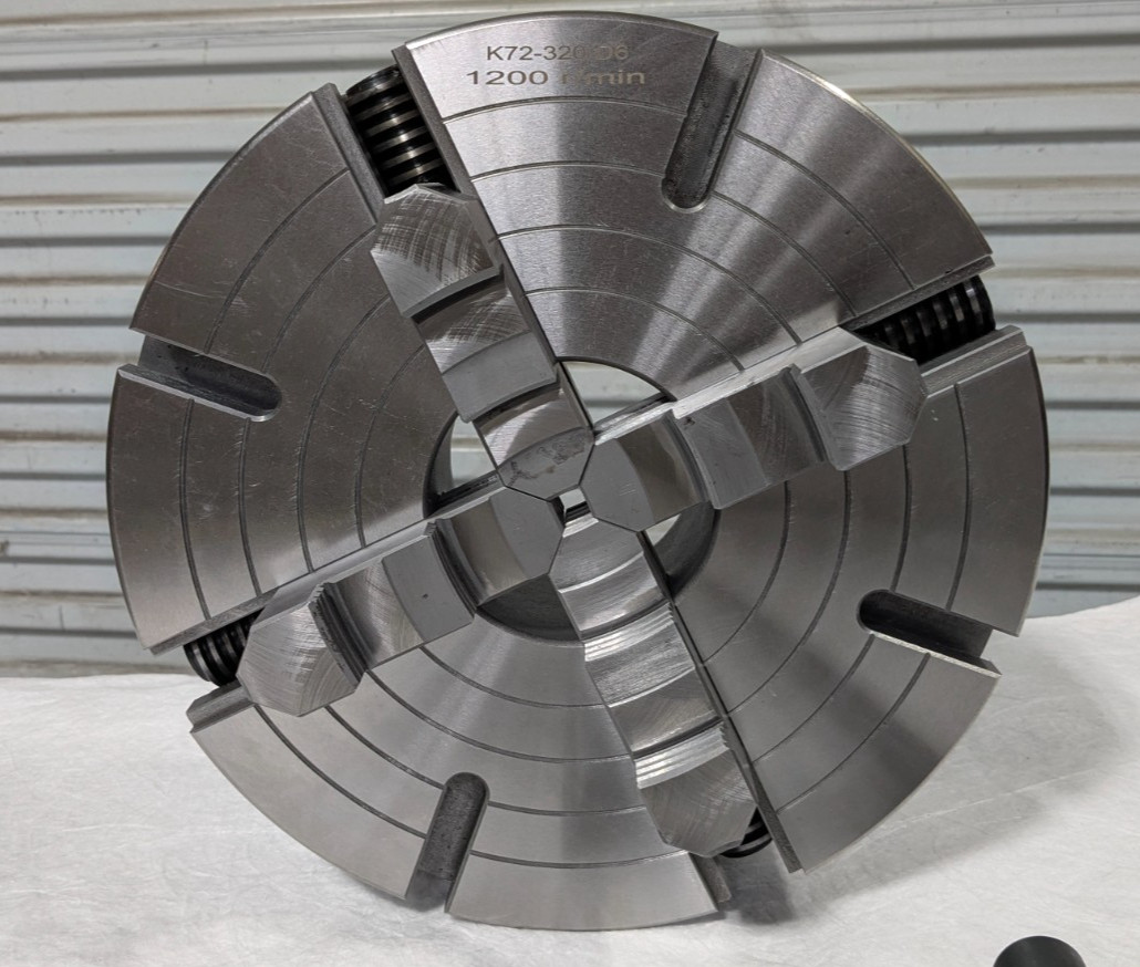 12″ Independent 4 Jaw Lathe Chuck D1-6 Mounting 3.74″ Through Hole 429-4126