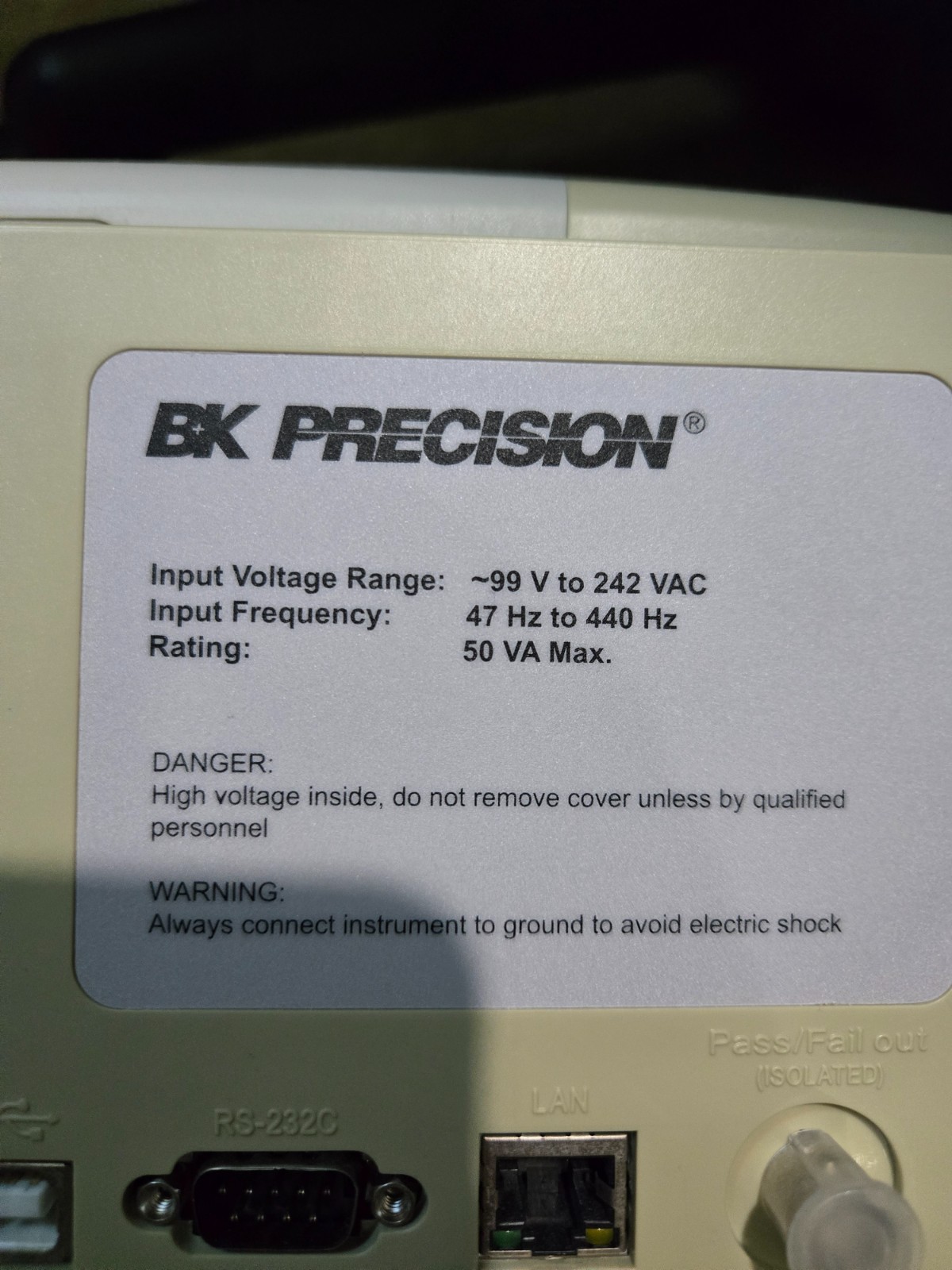 BK Precision 2540B Digital Storage Oscilloscope 60MHz 1Gsa/s