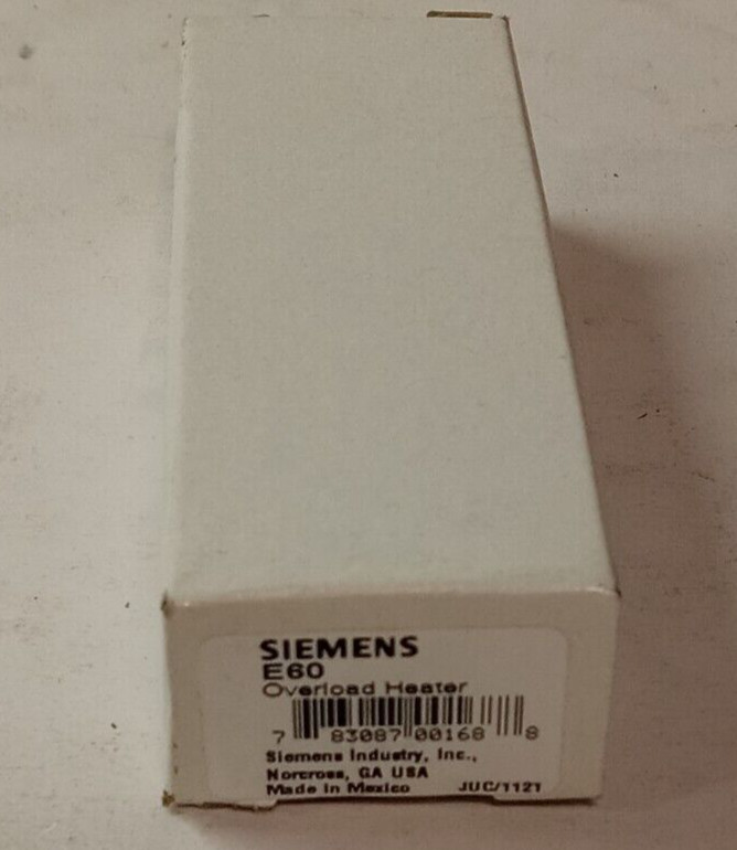 3) NEW SIEMENS FURNAS THERMAL OVERLOAD RELAY / HEATERS E-60 E60 LOT OF 3