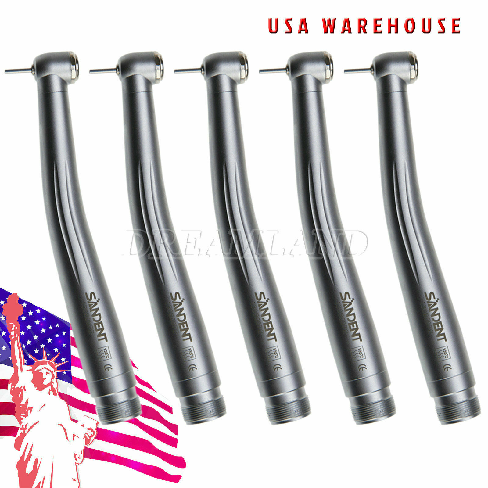 5*Dental High Speed Handpiece Standard Head 2 Hole Borden fit NSK PANA MAX