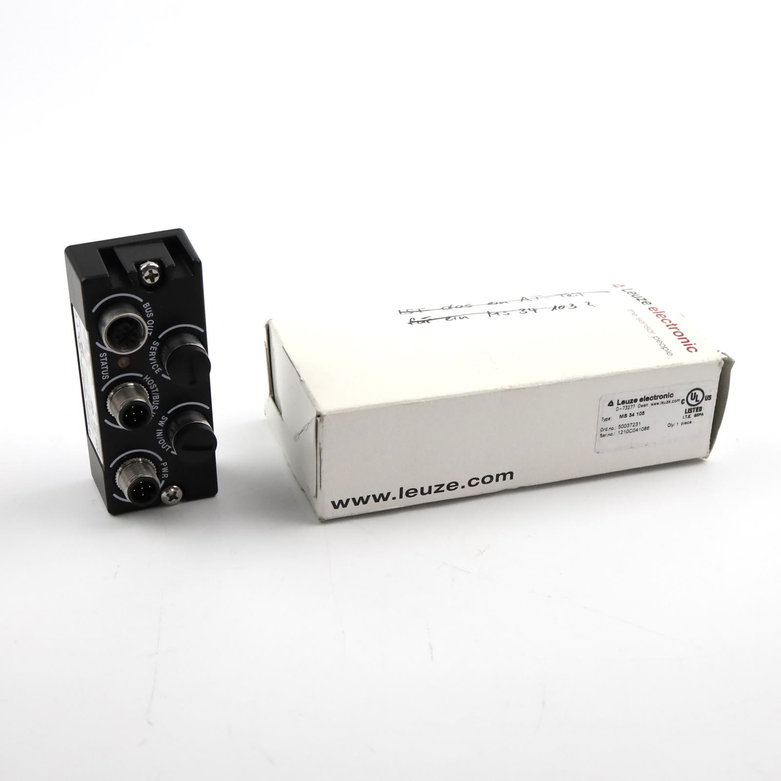Leuze connection part MS 34 105 50037231 original packaging