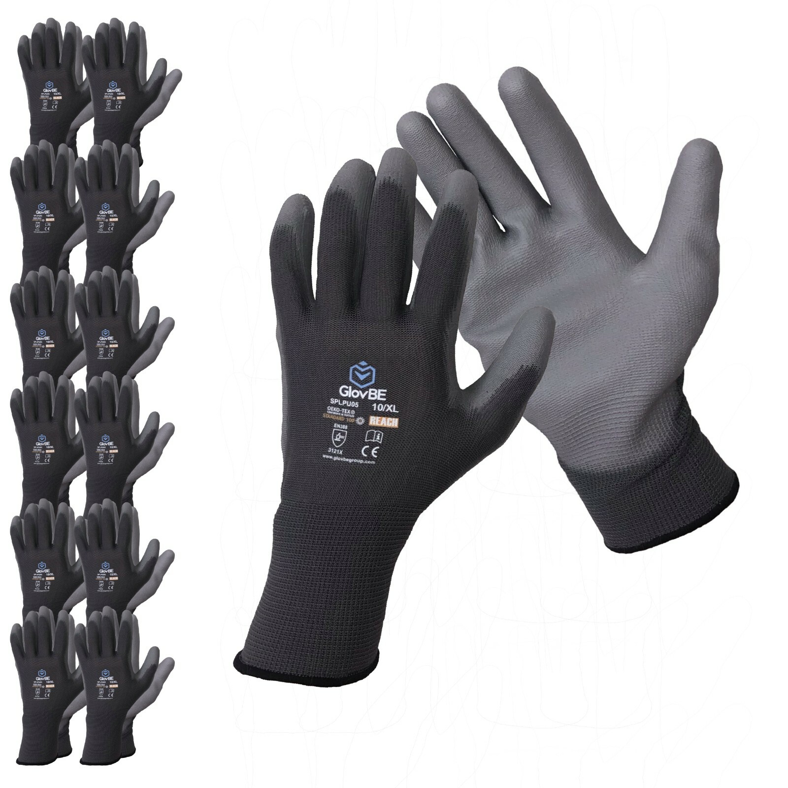 GlovBE 120 PAIRS Work Garden Gloves Mechanic Construction Safety Bulk Wholesale