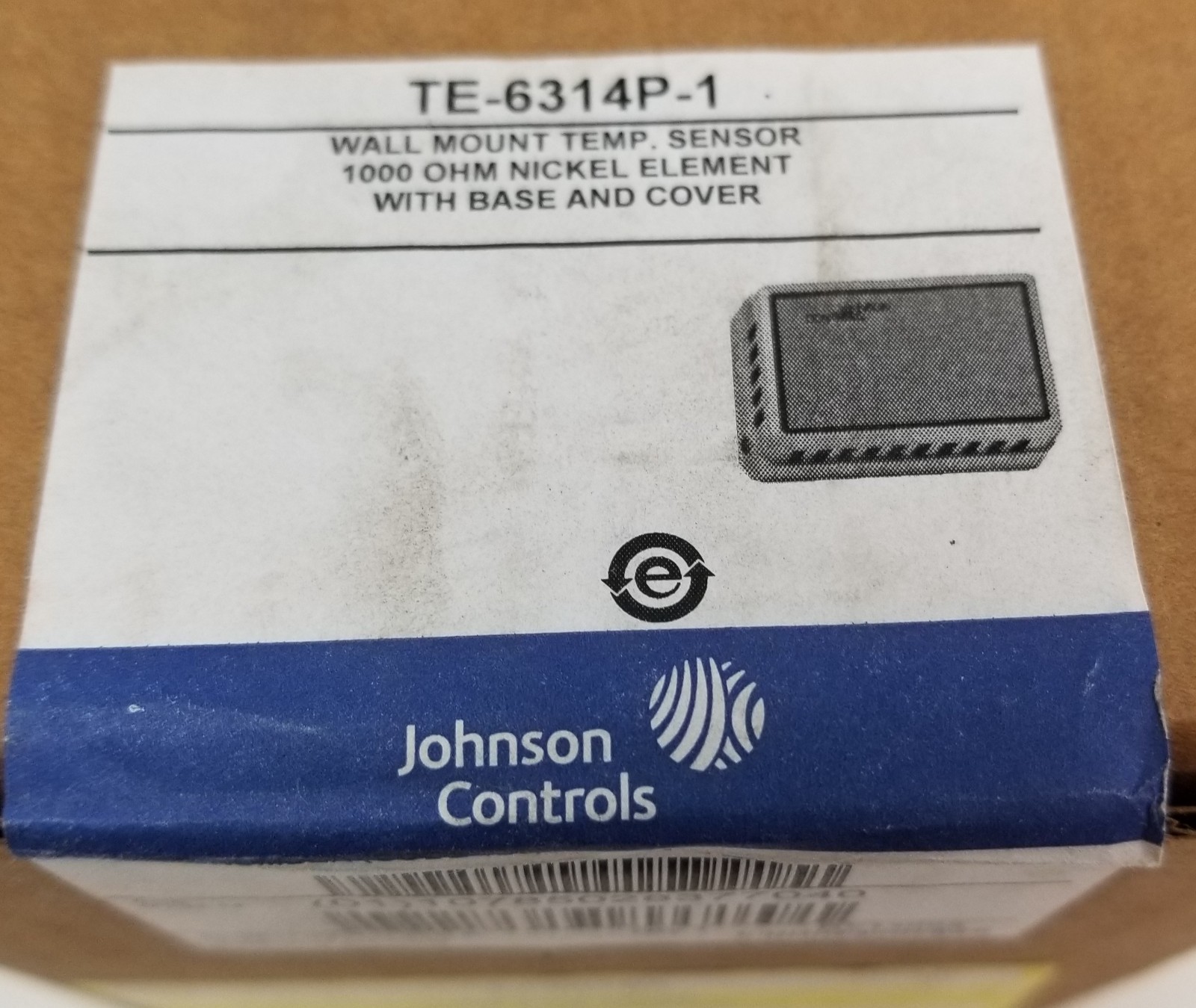 Johnson Controls TE-6314P-1 Sensor Wall Mount Temperature (1k ohm) NEW