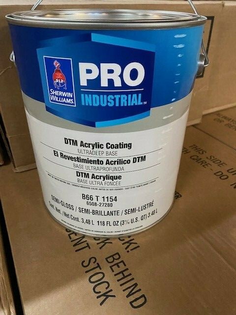 Sherwin WIlliams PRO Industrial DTM Acrylic Coating Ultradeep Base Semi-Gloss