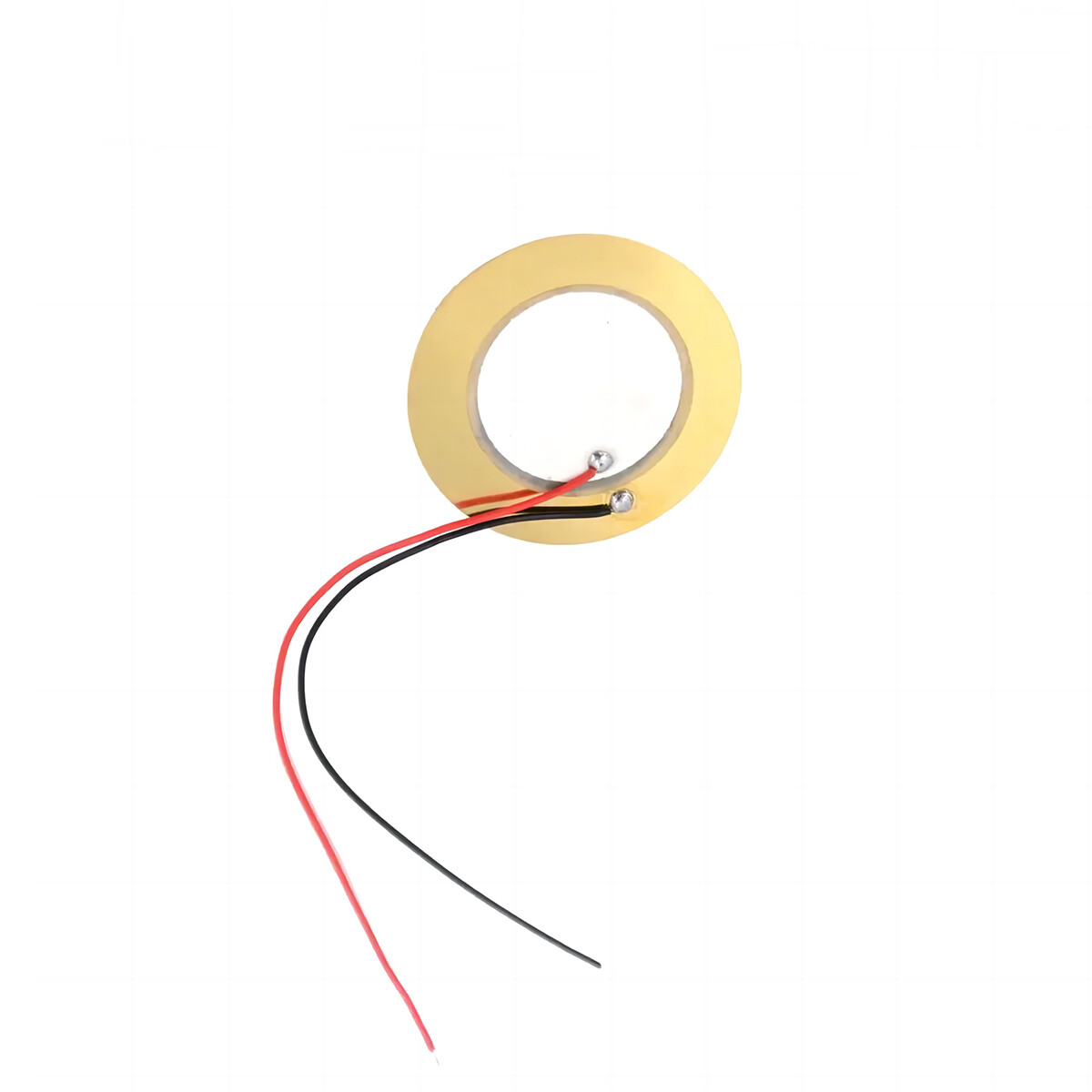 Piezoelectric Ceramic Copper Buzzer Passive Piezo Disc 12mm, 15mm to 50mm Gold